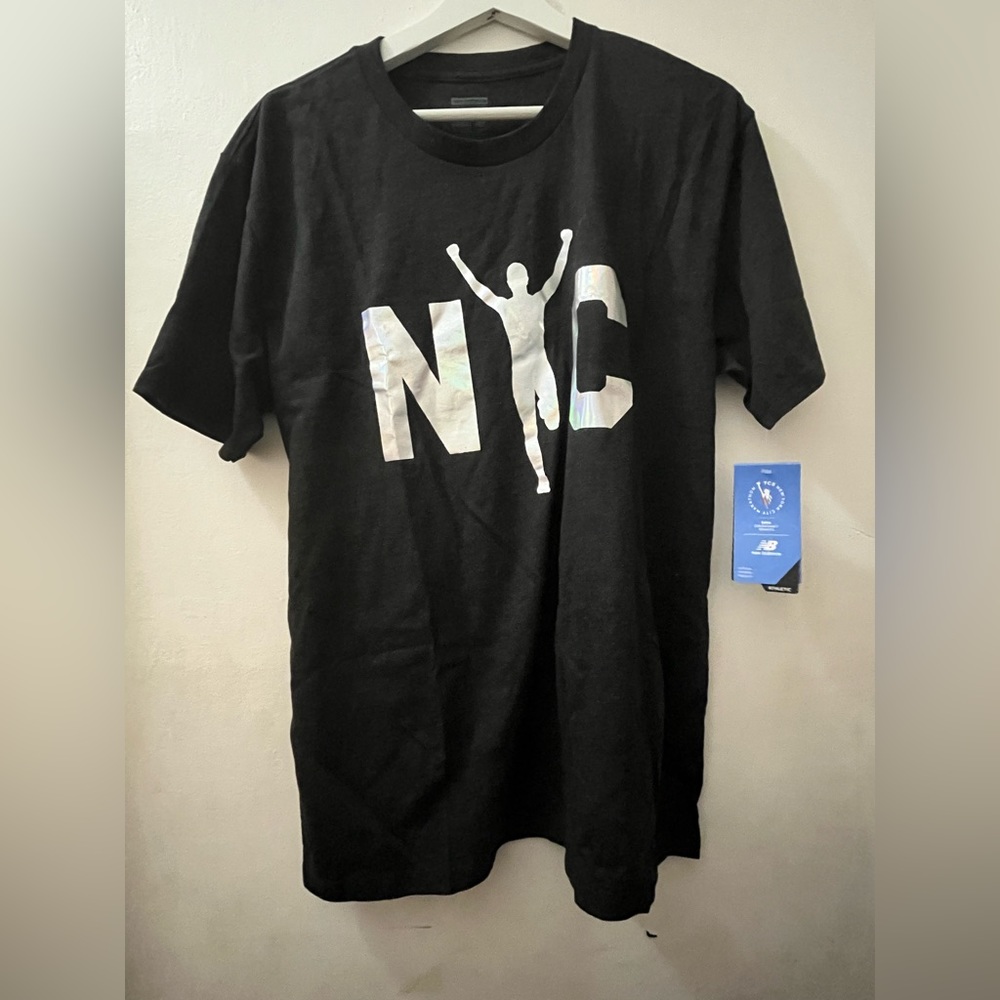 Running nyc metallic shirt
